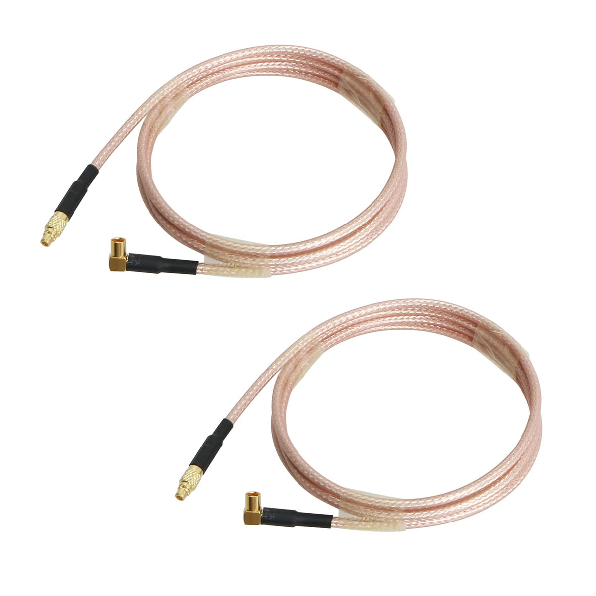 Cable Coaxial RF MMCX Hembra a MMCX Macho Aoje-Link 300mm para Transmisión de Audio y Video, 3G/4G/5G/LTE, 2 Unidades