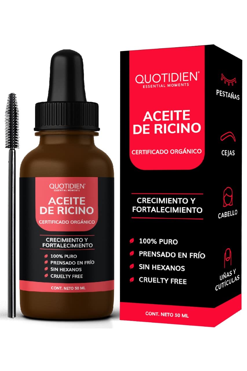 Aceite Orgánico Natural para Pestañas y Cejas: Estimula el Crecimiento del Pelo