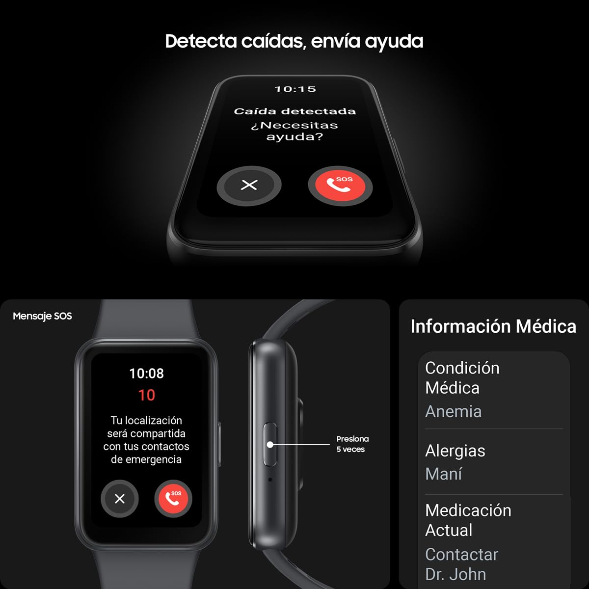 Pulsera Inteligente Samsung Galaxy Fit3 Grafito