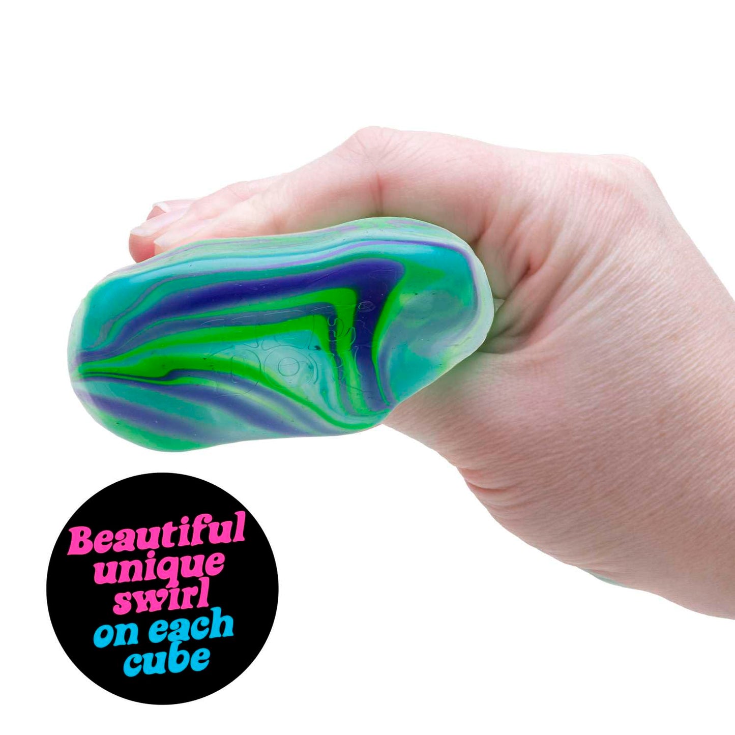 Schylling NeeDoh - Juguete sensorial con una Mezcla de Colores única y arremolinos, a Partir de 3 años, el Color Puede Variar; un cubeta por Paquete