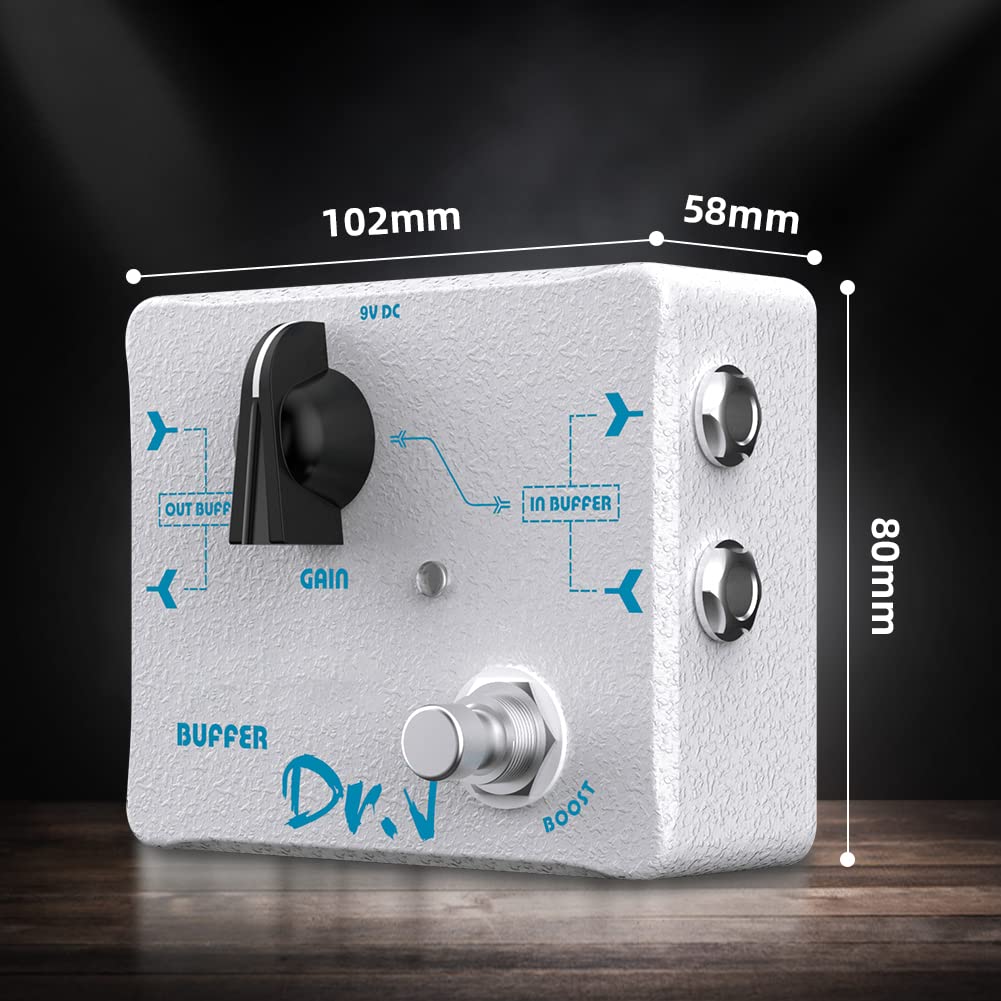 Pedal Efecto JOYO Doble Búfer y Refuerzo Gama Alta Dr.J Series para Guitarra Eléctrica