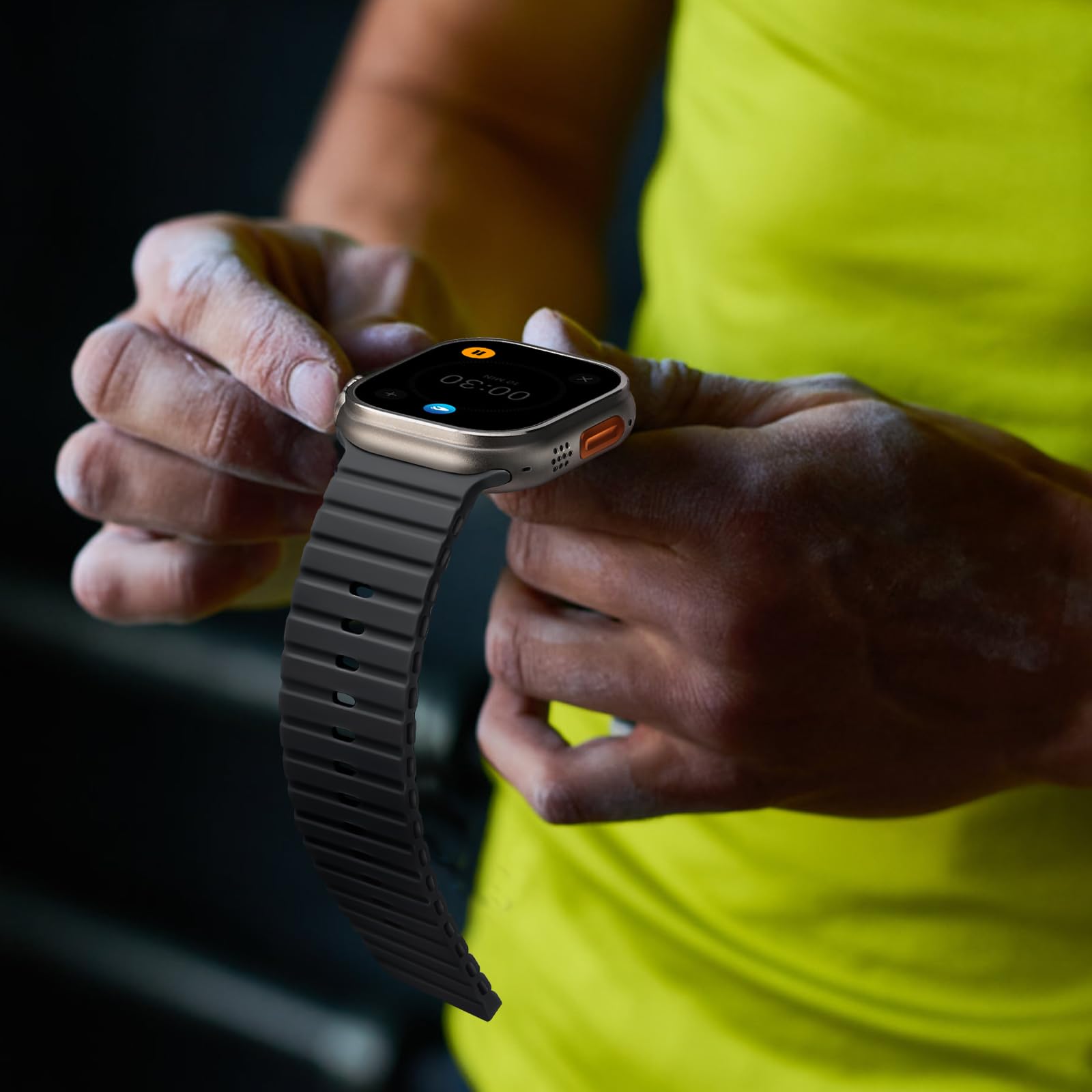 Correa de Silicona Vcegari Ocean Sport para Apple Watch Ultra 2 Hombre