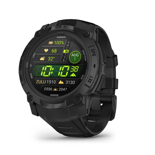 Smartwatch Garmin Instinct 3 Negro Resistente con GPS y Carga Solar Tactical Edition
