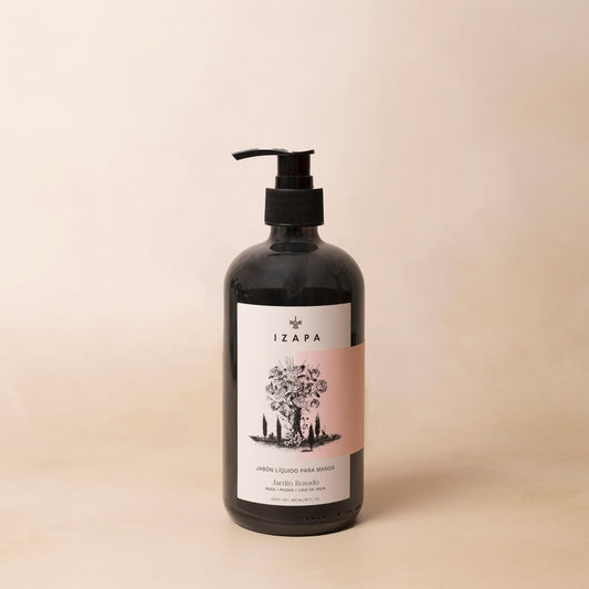 IZAPA Jardín Rosado Jabón Líquido para Manos 480 ml con Aceite de Jojoba Humectante