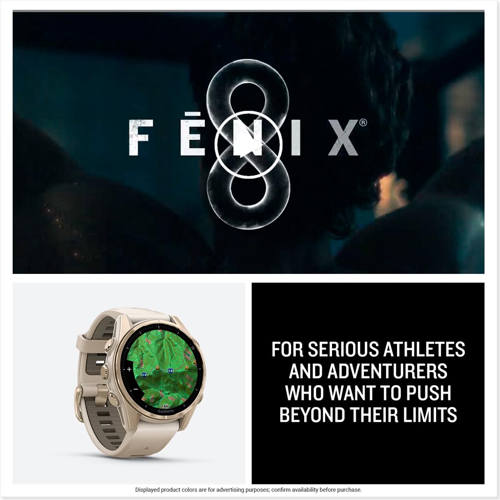 Reloj Garmin Fenix 8 Zafiro Amoled Soft Gold 43 mm