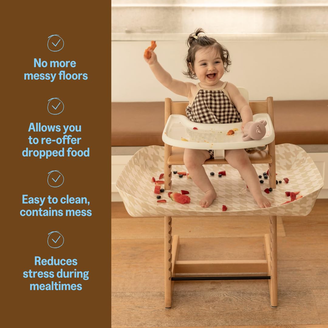 CATCHY - Colector de alimentos - Compatible con Stokke Tripp Trapp silla alta + otras 11 sillas altas - Trona alta se vende por separado - Alimentos para bebés y niños pequeños y atrapador de desorden