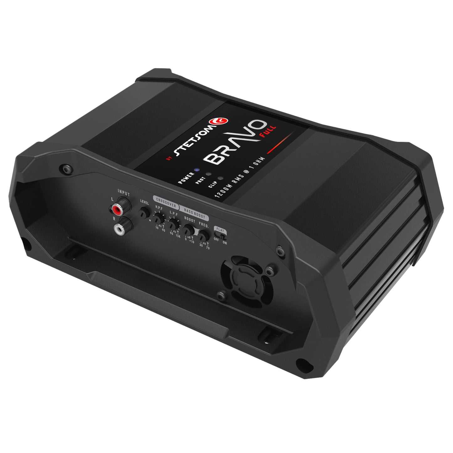 Amplificador de Coche Stetsom Bravo 1200 en Overol de 1 Ohmio con Sonido HD y Refuerzo de Graves