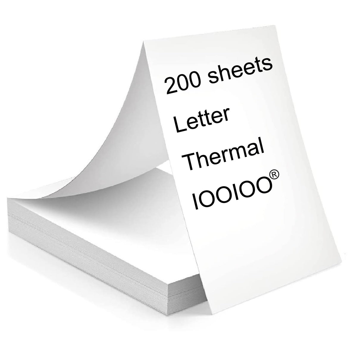 Papel Térmico IOOIOO Peripage Blanco Secado Rápido para Impresoras Térmicas (200 Páginas)