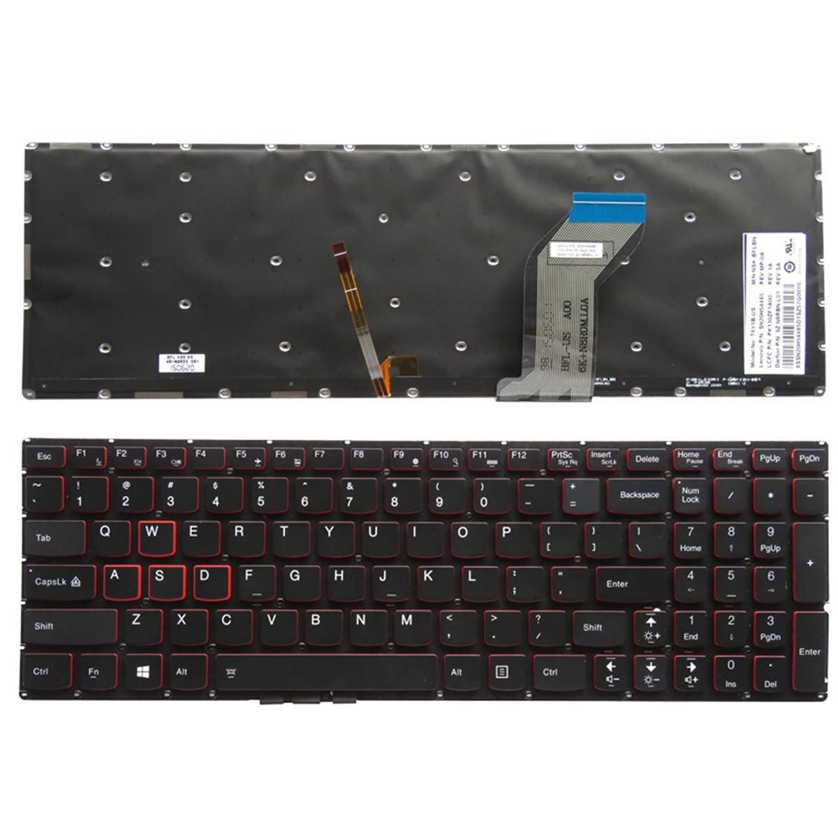 Teclado Retroiluminado Lenovo IdeaPad Y700 Negro de Repuesto