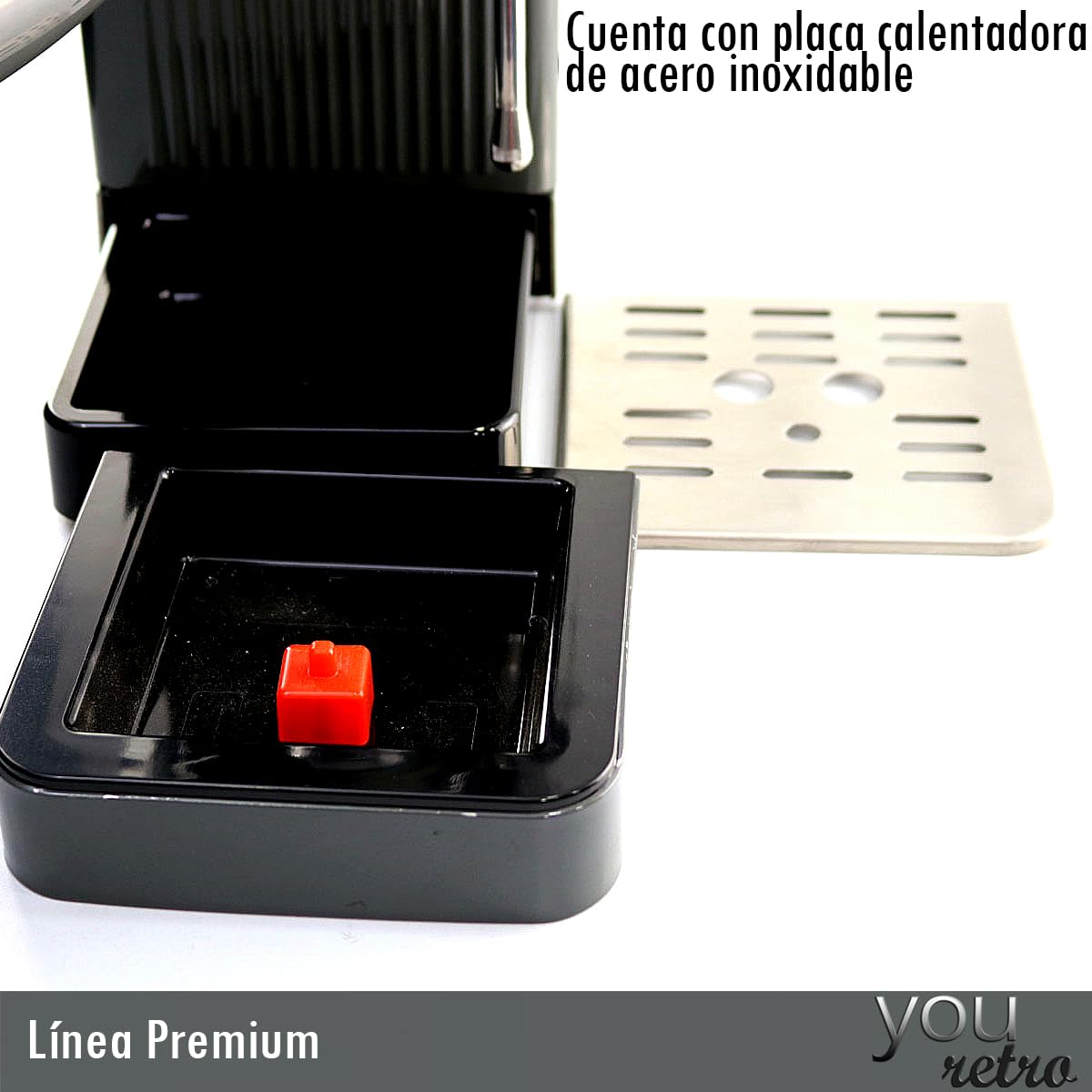 Maquina Cafetera de Espresso y Capuchino 20 Bares, Cafe Molido con Espumador de Leche para Espresso Cappuccino Mocha y Latte Barista en casa 1350w YOU