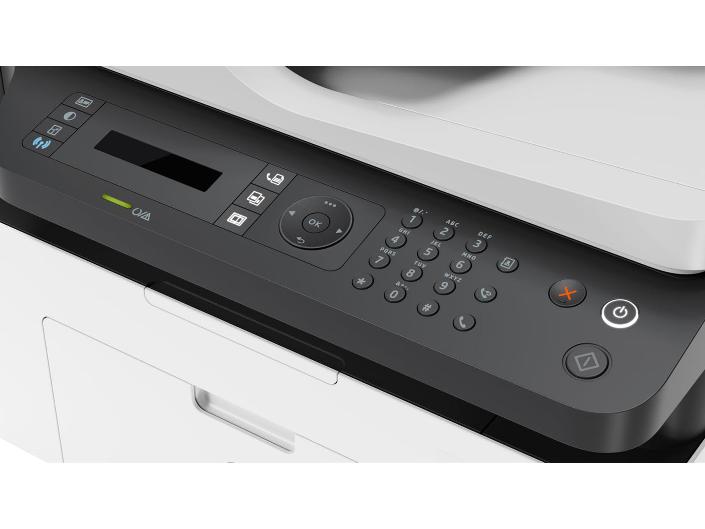HP Impresora Multifuncional Láser MFP 137fnw, Impresión en Negro, Dúplex, (Doble Cara) Manual, WiFi, USB, Ethernet, Smart App, Imprime, Copia y Escaneado, Fax (4ZB84A)