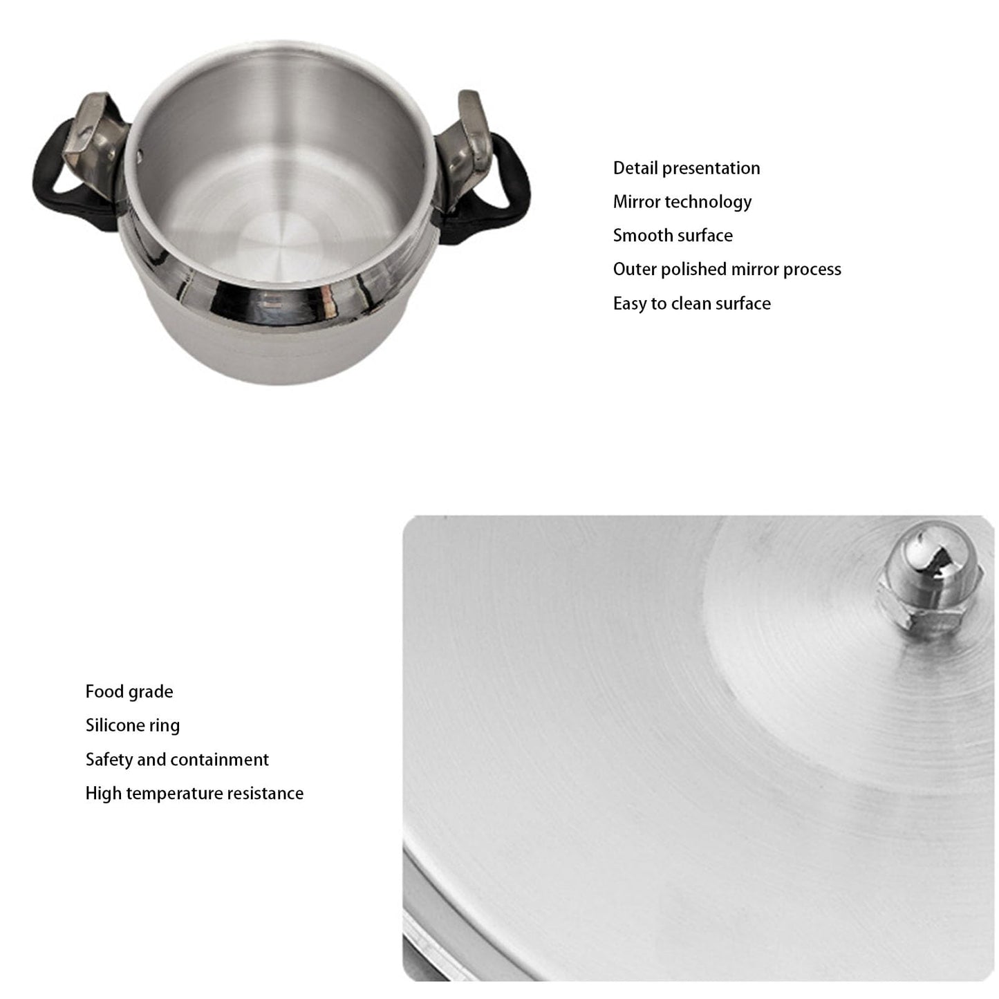 Olla a Presión Tuwei Aluminio Envasadora Segura para Cocina de Inducción y Gas (4L)