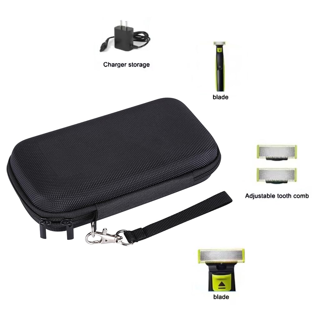 Funda rígida premium para recortadora eléctrica y afeitadora y recortadoras híbridas (QP2724/90, QP2520/90, QP2834/70, QP2630/70, QP2515/49) - Solo funda
