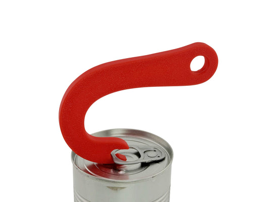 Abrelatas de Lengüeta Intulon Rojo con Diseño de Gancho para Acceso Fácil a Latas