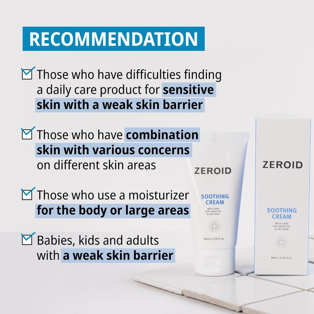 Zeroid Soothing Cream 2.07 Fl.oz / 80ml
