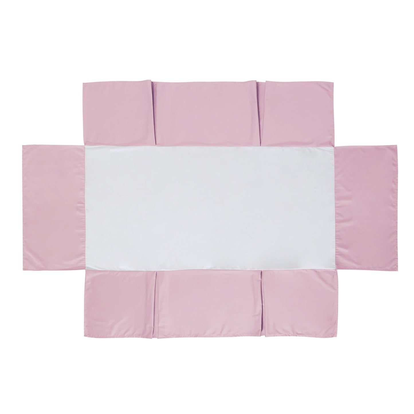 Falda para cuna, 100% algodón egipcio de 400 hilos, suave y transpirable, para bebés, niños y niñas, 52 x 28 pulgadas, con falda de cama de cuna de 14 pulgadas, resistente a la decoloración (rosa sólido)