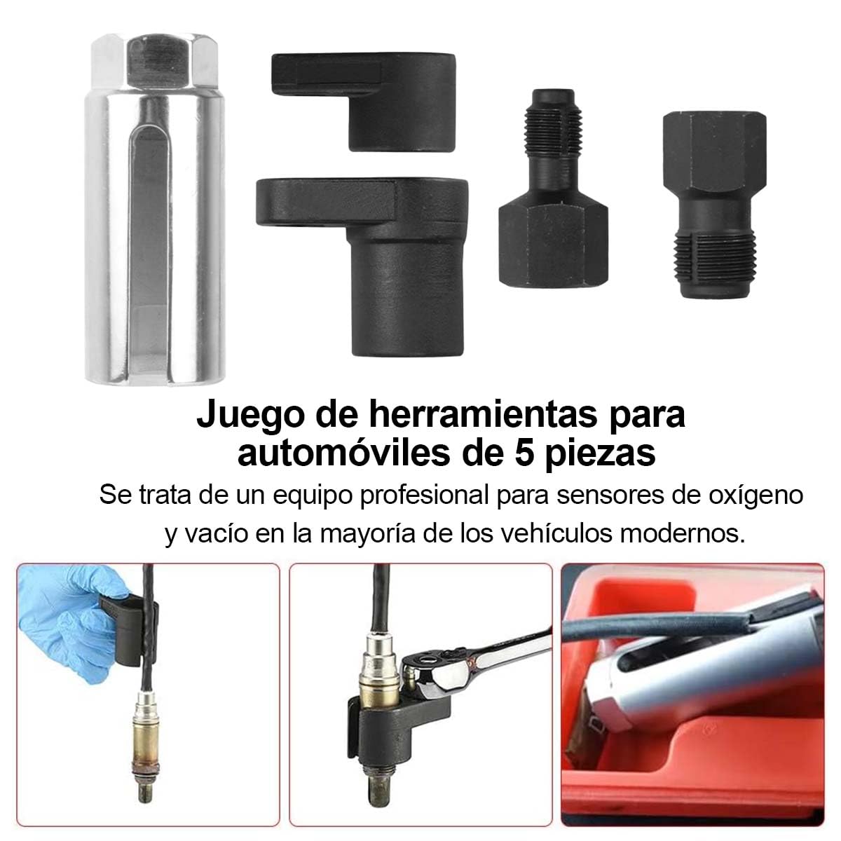 Herramienta de Extracción del Sensor de Oxígeno, Kits de Sensor de Oxígeno para Automóviles Genéricos