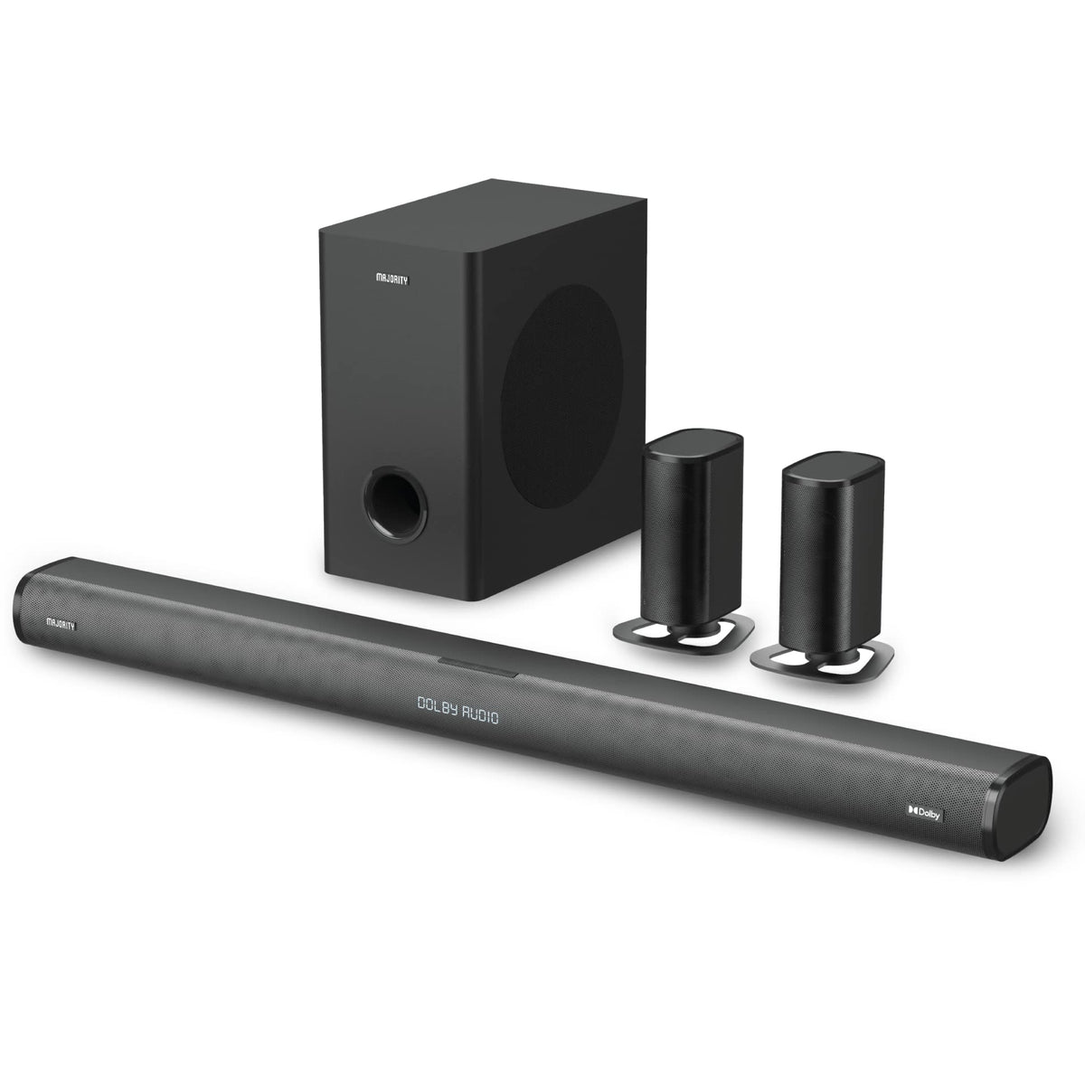 Sistema de Audio 5.1 Majority Everest Negro con Sonido Envolvente y Dolby Audio para el Hogar