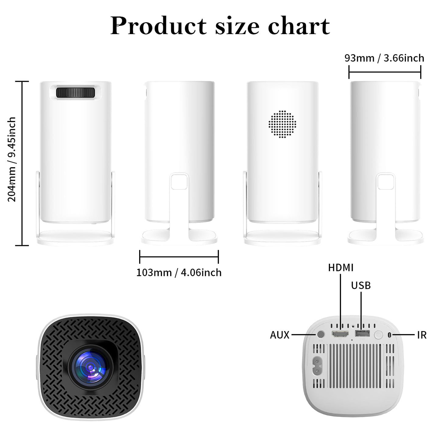 Nueva consola de juegos retro P30 con proyector, proyector portátil 4K HD con más de 36000 juegos, Plug and Play TV Video Game Stick, proyector inteligente con controladores inalámbricos de 2.4 g