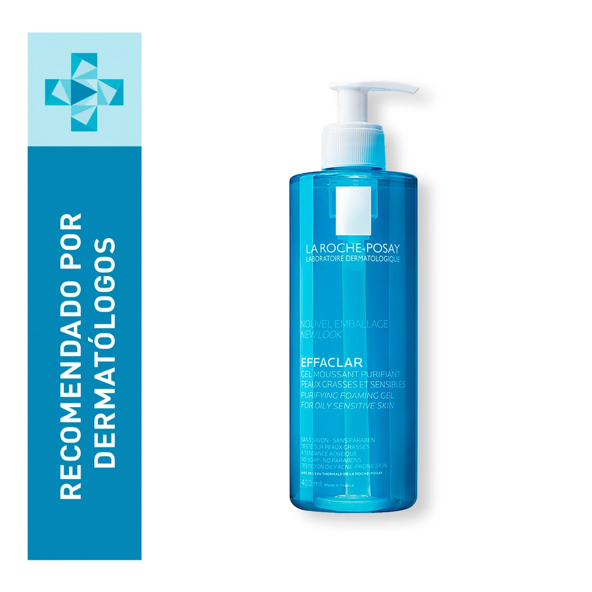 Limpiador Facial La Roche Posay Effaclar Gel Purificante Para Piel Mixta a Grasa 400ml