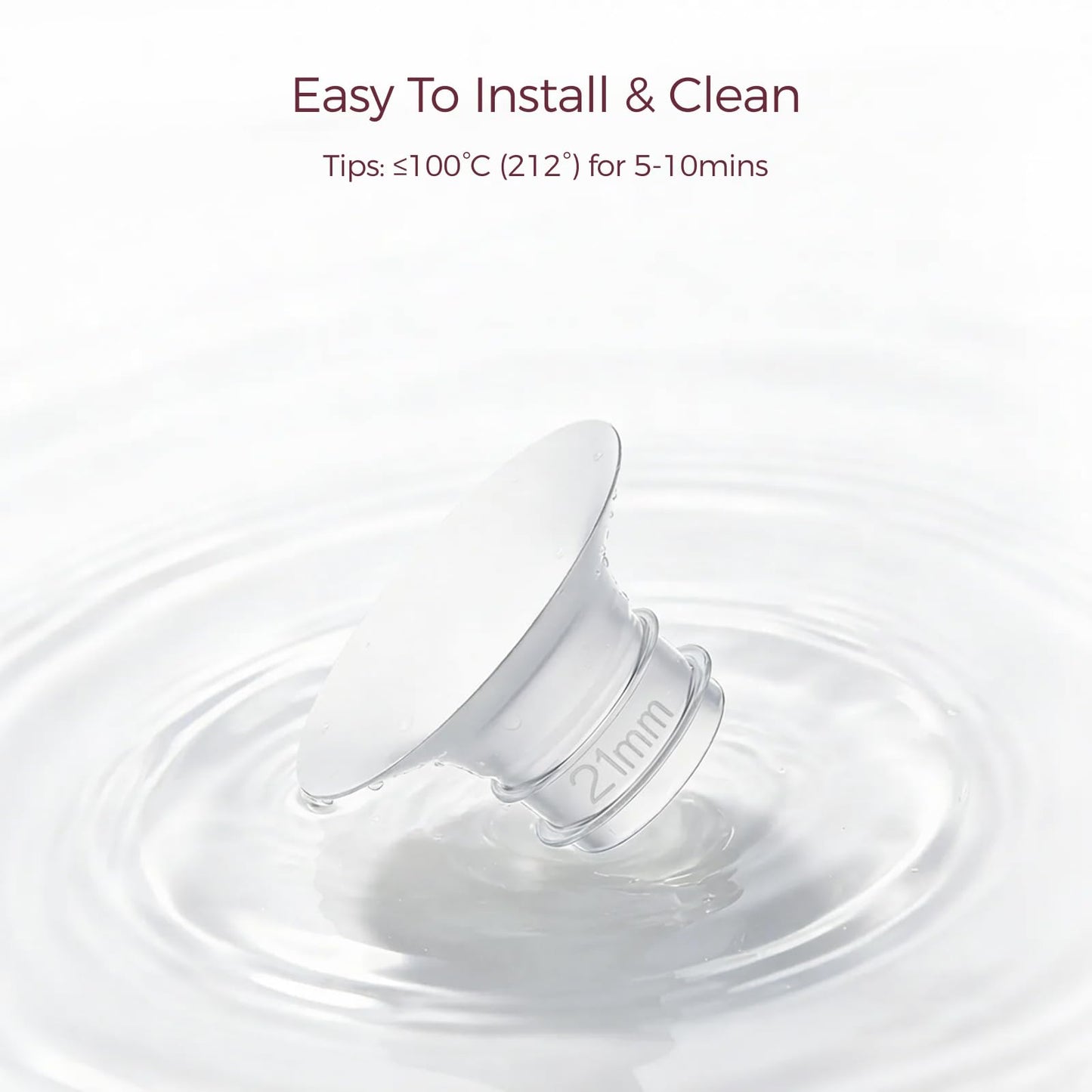 Momcozy Extractor de Leche Electrico Ultrafino | Air 1 - Inserto de 21 mm, 4 Unidades