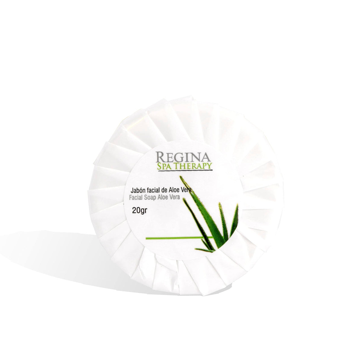 Regina Spa Therapy - Jabón Facial hecho a base de Aloe Vera. Caja con 500 piezas de 20 gr. cada una.