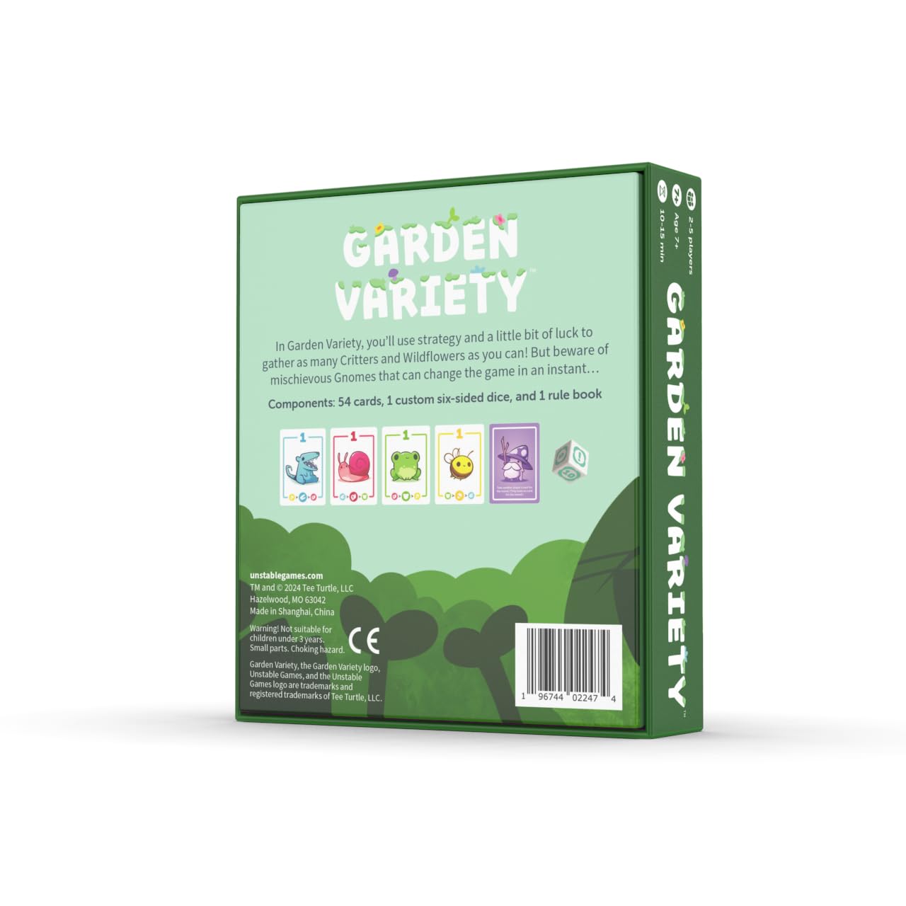 Juego de Cartas Unstable Games Variedades de Jardín Peculiar para Niños, Adolescentes y Adultos