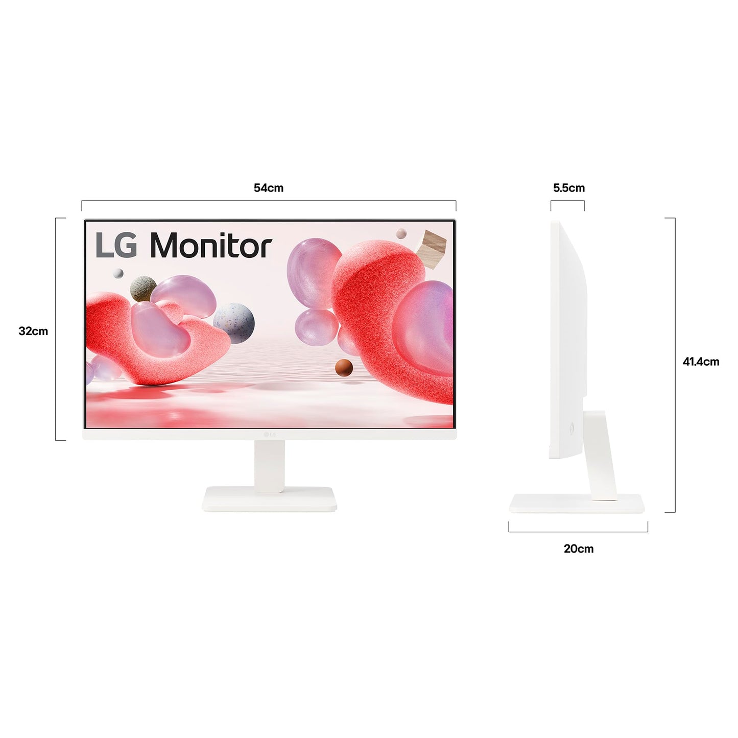 LG Monitor 24MR400-W IPS (1920 x 1080) 24" Refresh Rate 100 Hz, Tiempo de Respuesta de 5 ms (GtG), Contrast Ratio 1000:1