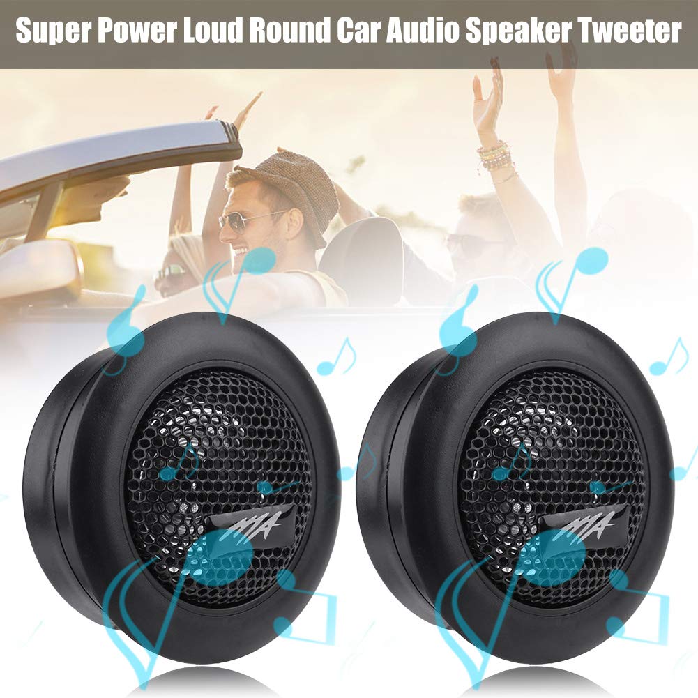 Altavoz de coche, 12 V 120 W coaxiales para coche, mini altavoces de altavoz de agudos súper potencia, micro cúpula de 2 pulgadas, altavoz de audioTweeter