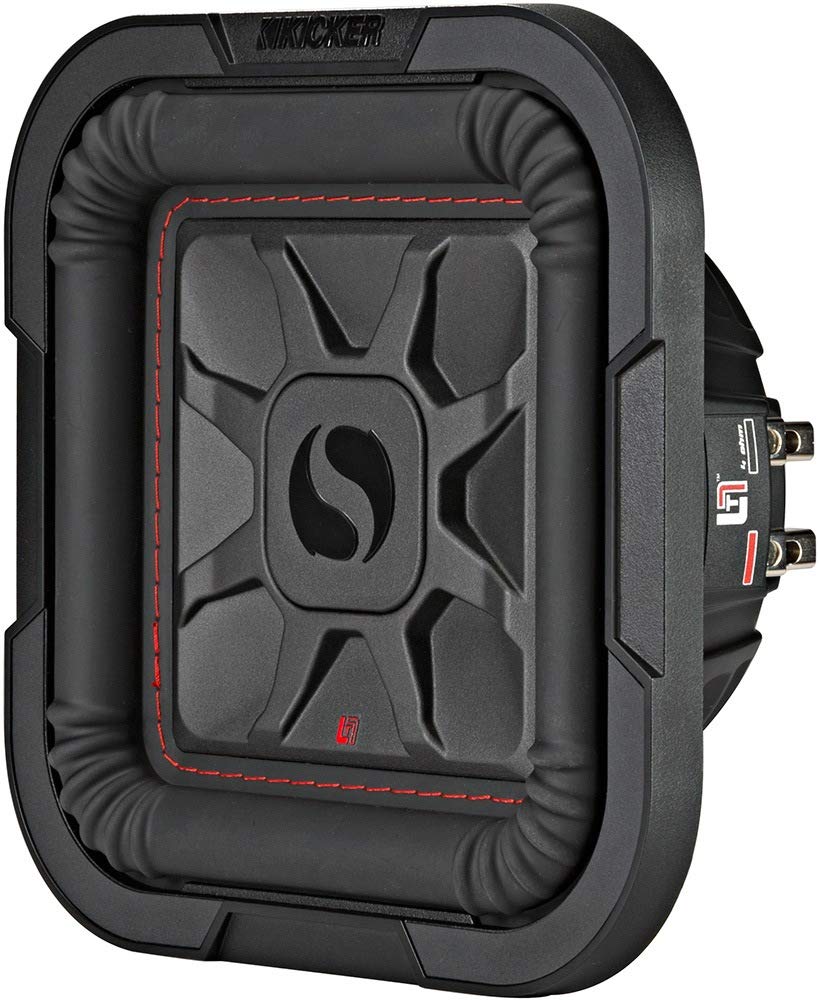 KICKER 46L7T84 L7T L7-Thin 8-Pulgadas (20cm) Subwoofer, Bobina de Voz Dual, 4-Ohm, 350 Vatios