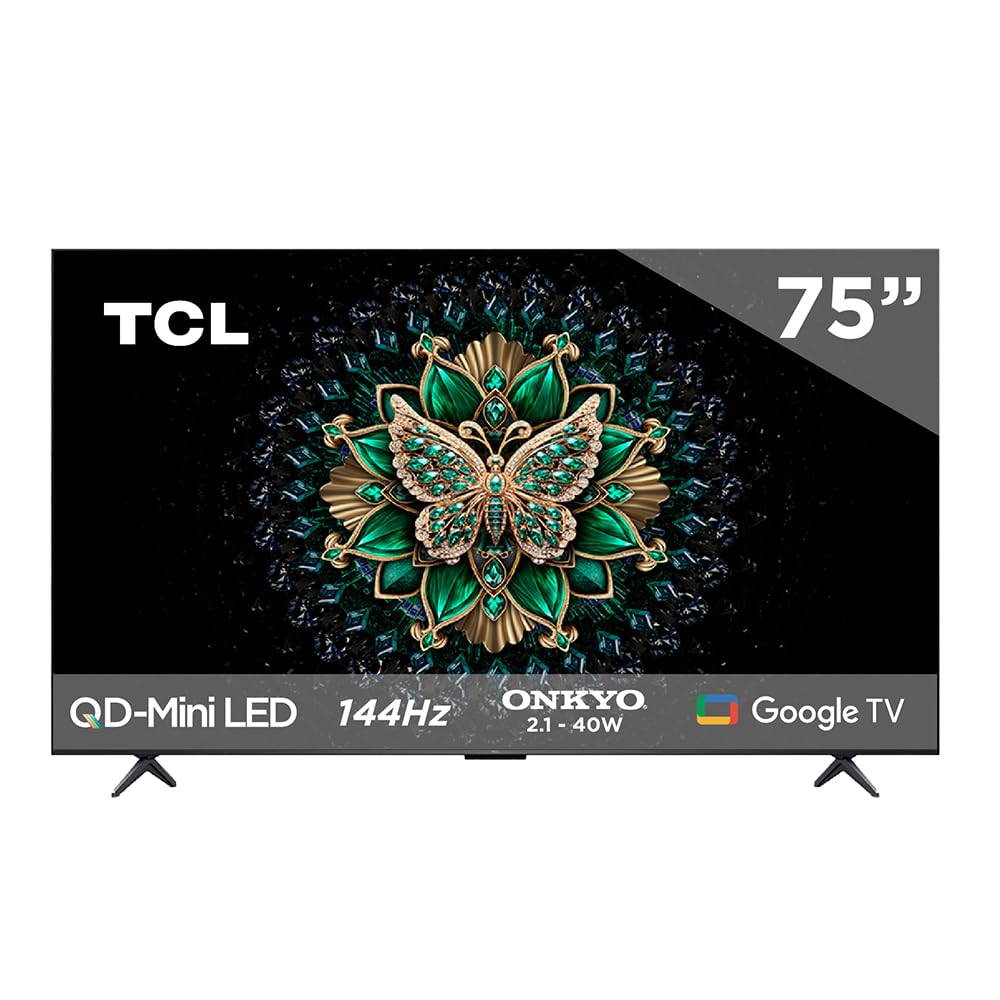 Smart TV TCL 75 Pulgadas QLED MiniLED 4K con Google Assistant y Alexa
