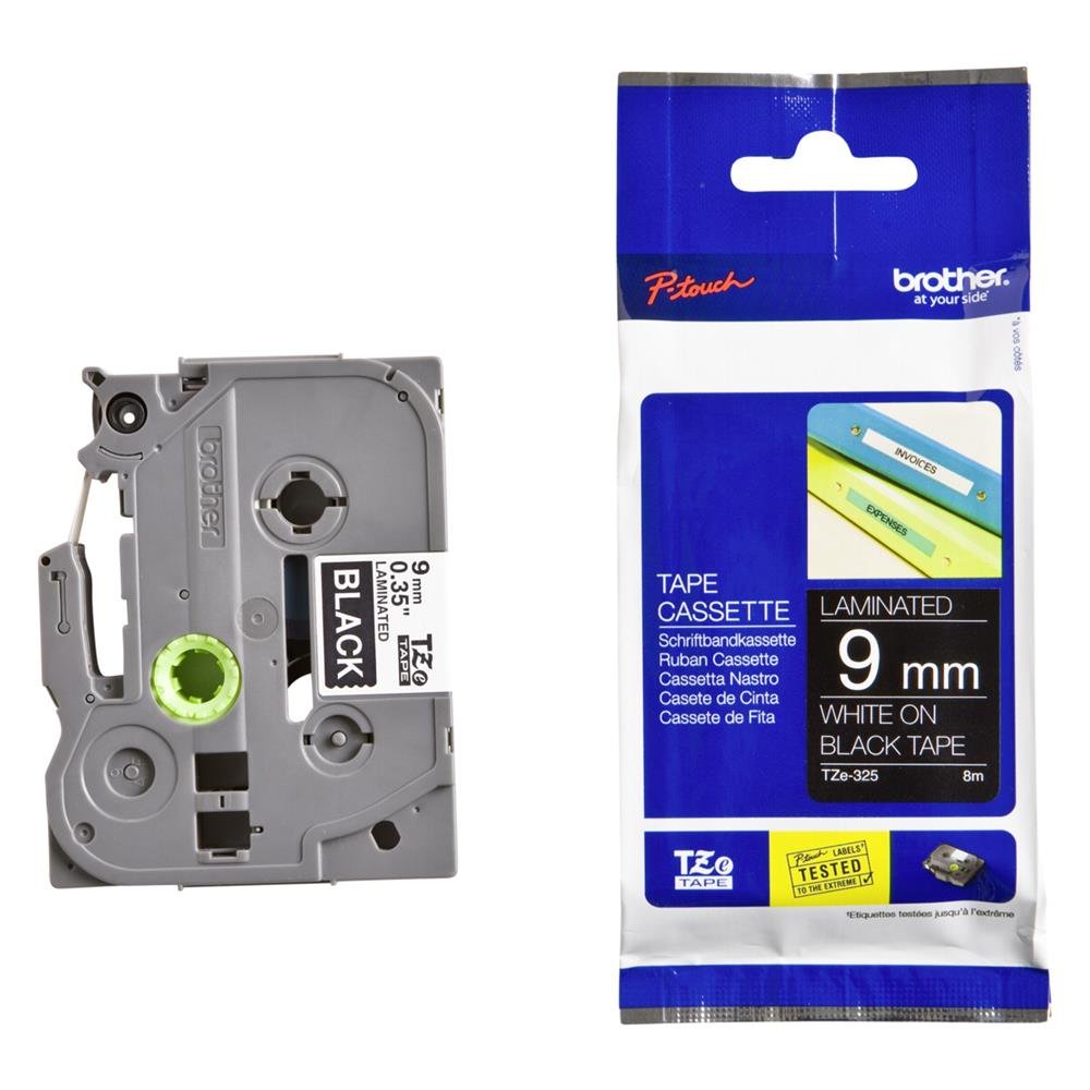 Cartuchos de Cinta Laminada Brother P-Touch Blanco 0,38 Ancho