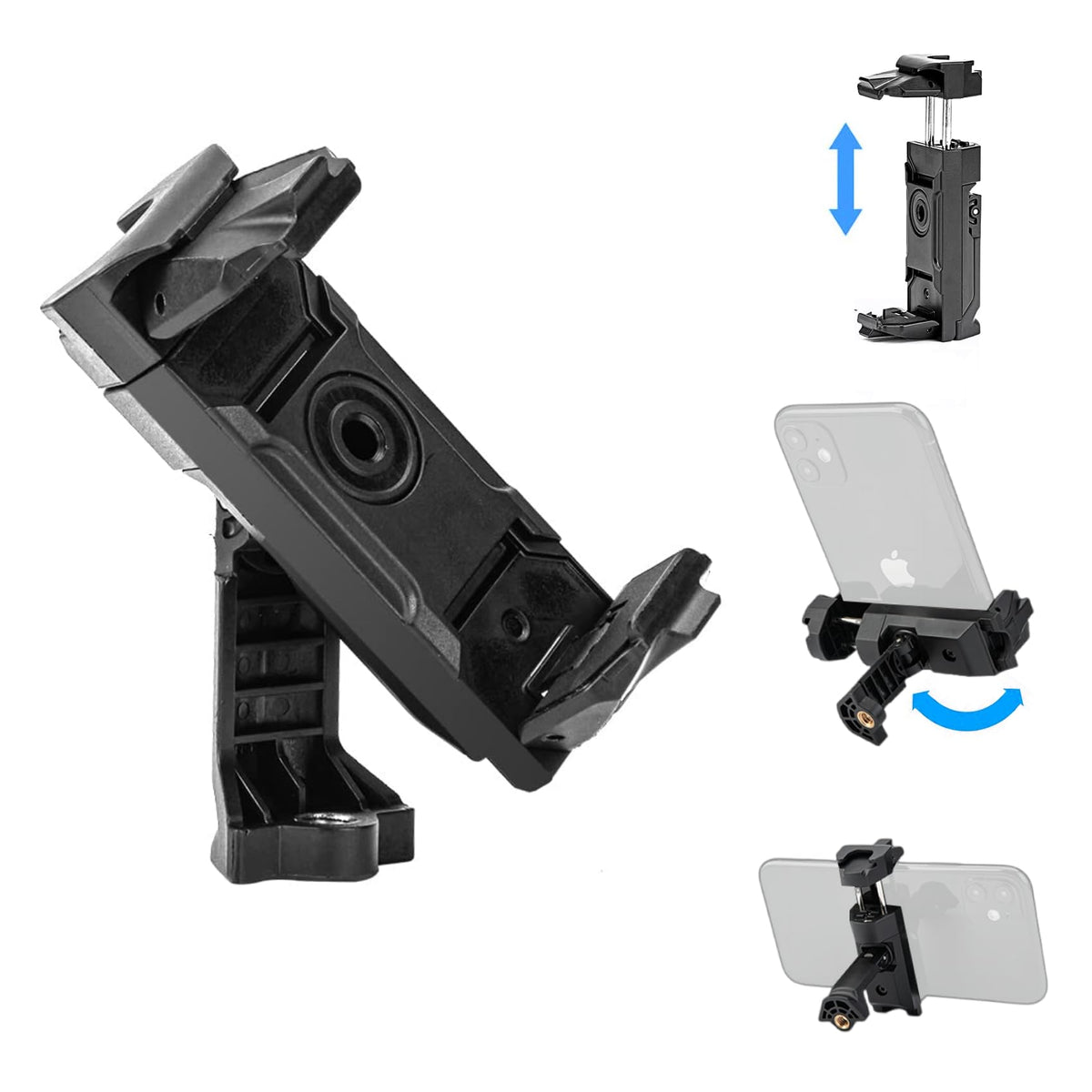 Trípode Fotopro Giratorio con Adaptador Universal para Teléfono Celular