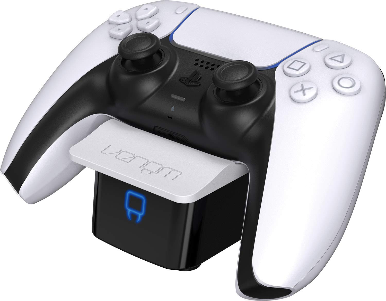Estación de Carga Venom Blanco Elegante para Controlador PS5 Dualsense Carga Rápida USB