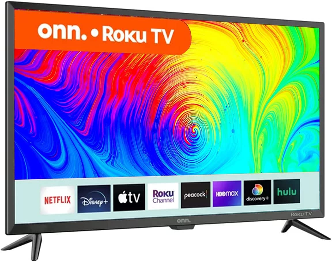 ONN Televisión de 32” Class HD 720P con Pantalla LED Smart TV con HDMI USB Frecuencia de actualización de 60Hz Funciona con Alexa y Asistente Google + Soporte de Pared 100012589