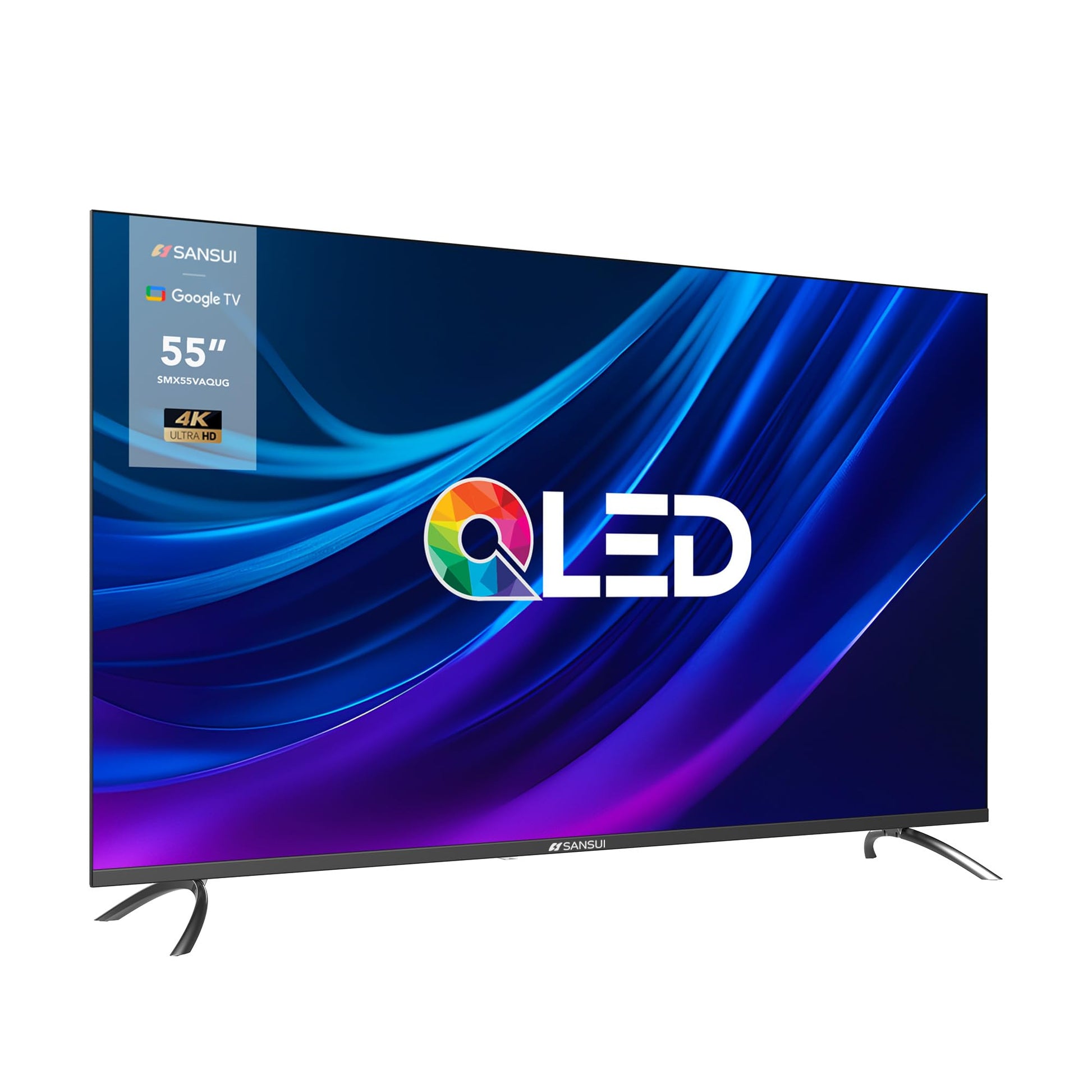 SANSUI TV 55" UHD LED Resolución 3840 * 2160 Sistema Operativo Google TV Mod. SMX55VAQUG