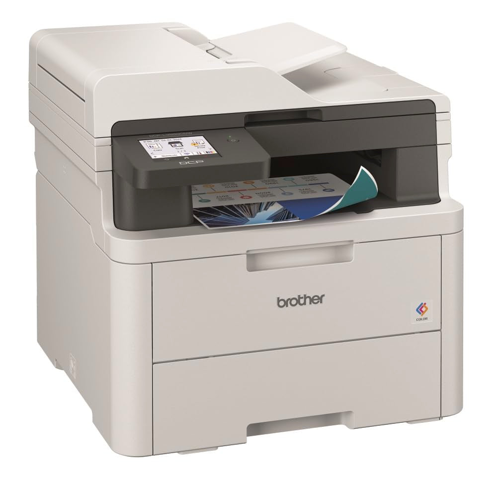 Brother DCP-L3560CDW - Impresora multifunción compacta 3 en 1 LED a color con WiFi/LAN, ADF e impresión dúplex