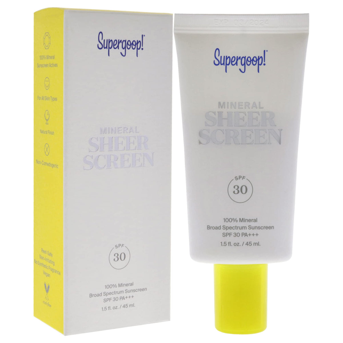 Supergoop Mineral Matte Screen SPF 30 For Women 1.5 oz Sunscreen