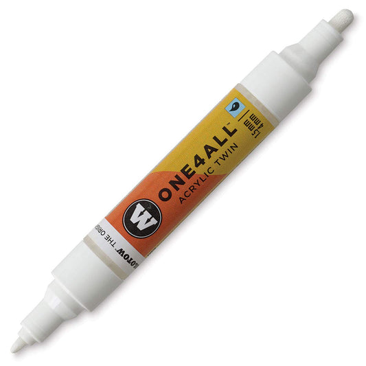Molotow 227411 Marcador Acrílico Twin 1.5 Mm/4 Mm, Signal White # 160