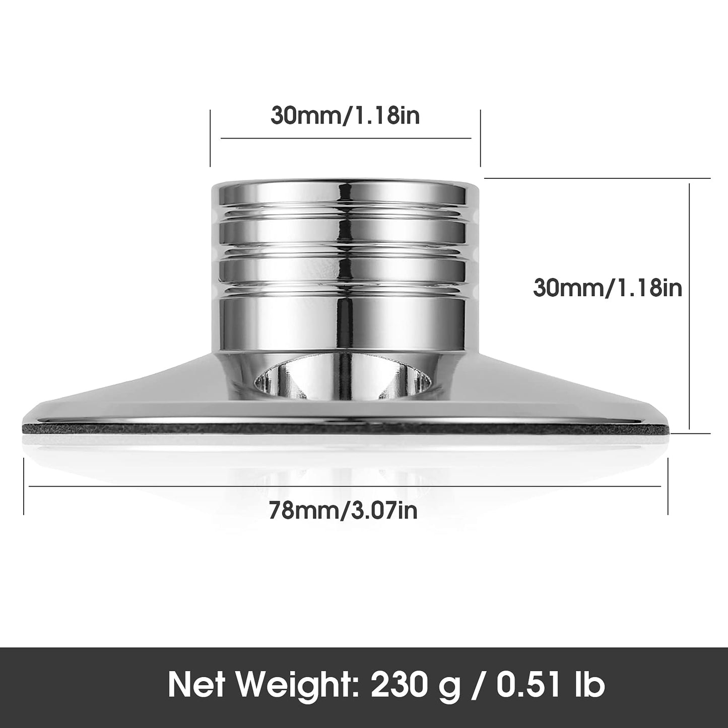 Estabilizador de Discos de Vinilo Nobsound LP Plata HiFi