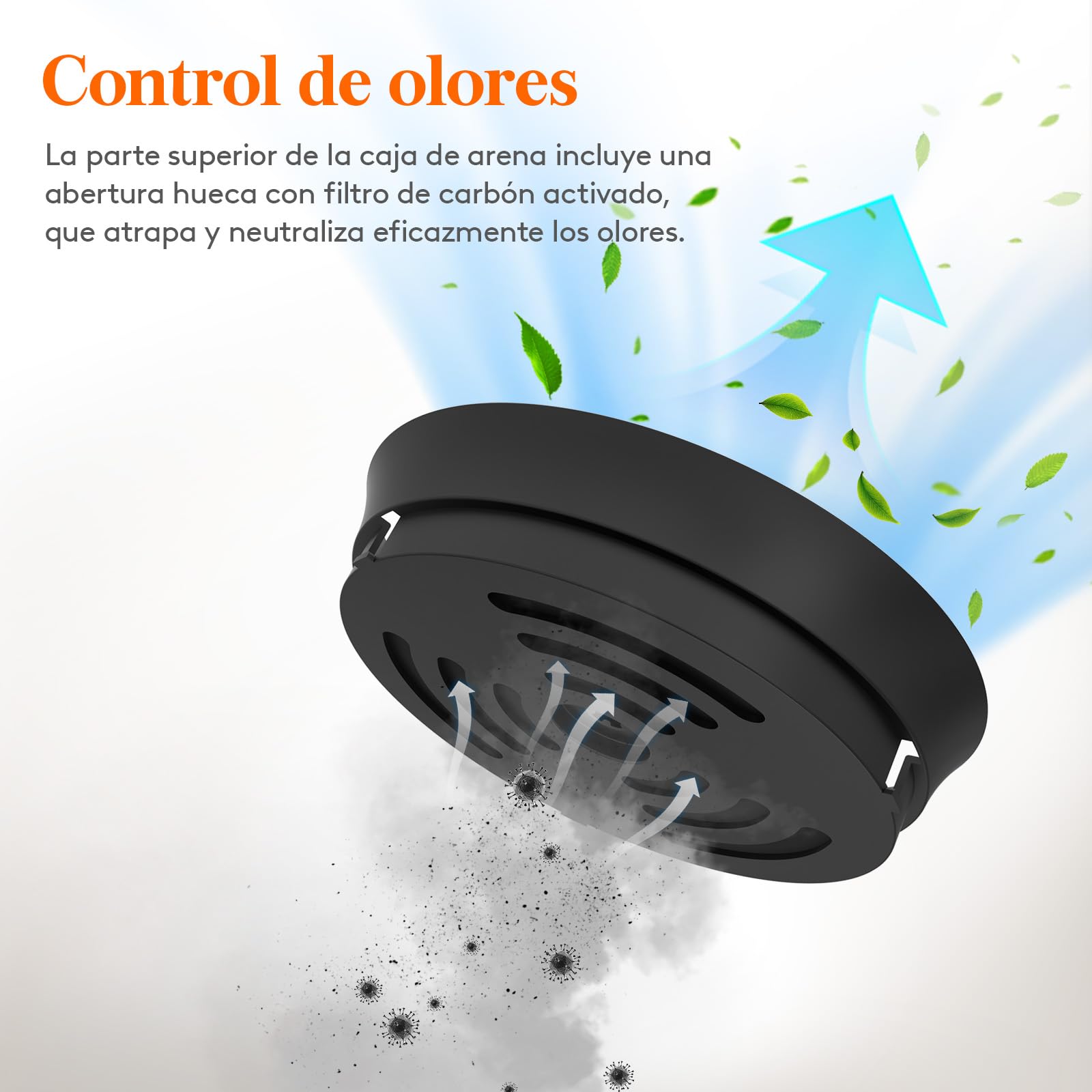 Lifewit Caja de Arena para Gatos con Plantas Ocultas, Plantas Artificiales y Caja de Arena Cerrada para Gatos, ventilación y Filtro de olores, fácil de Limpiar, Negro