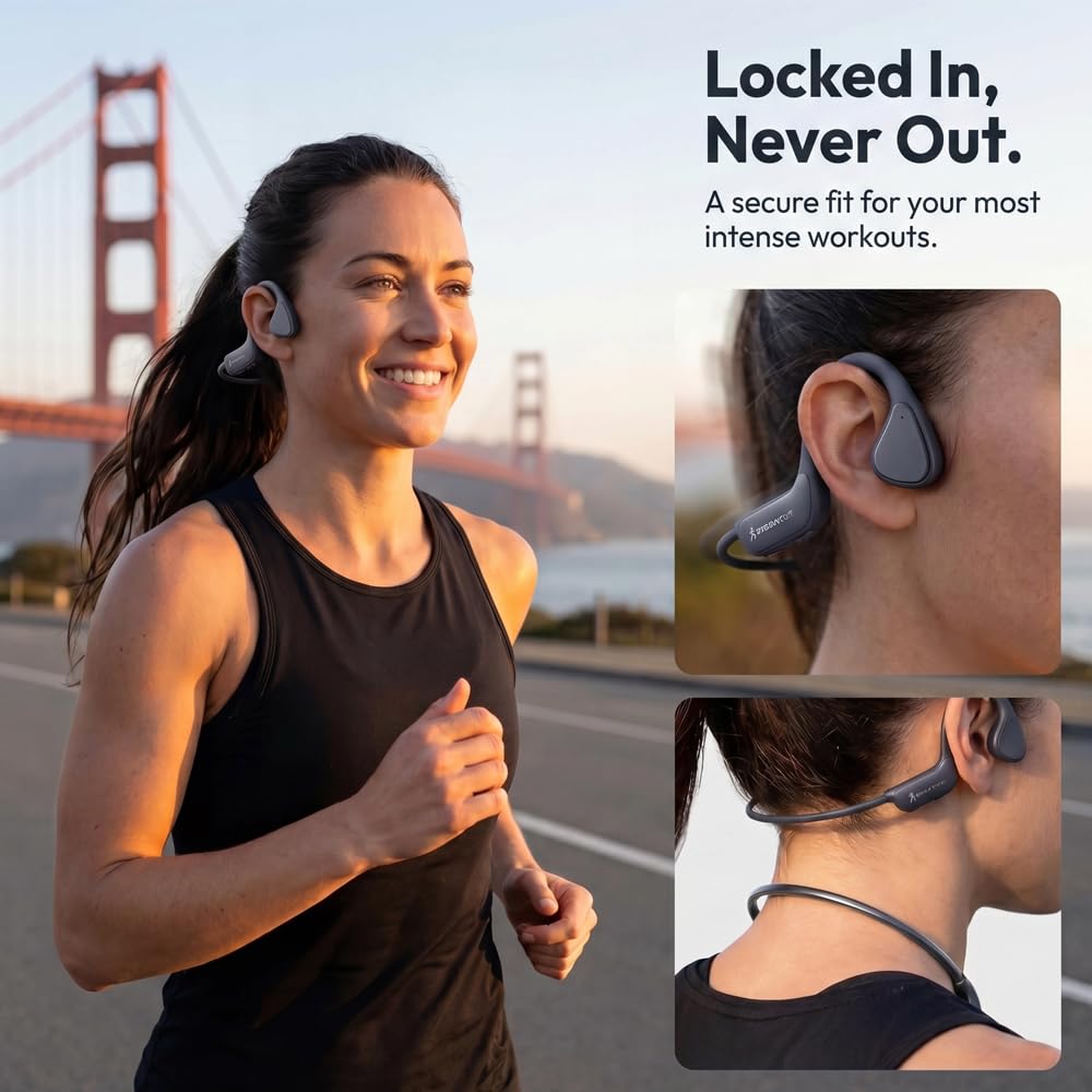 Auriculares de Conducción Ósea QZYCY Bluetooth 5.4