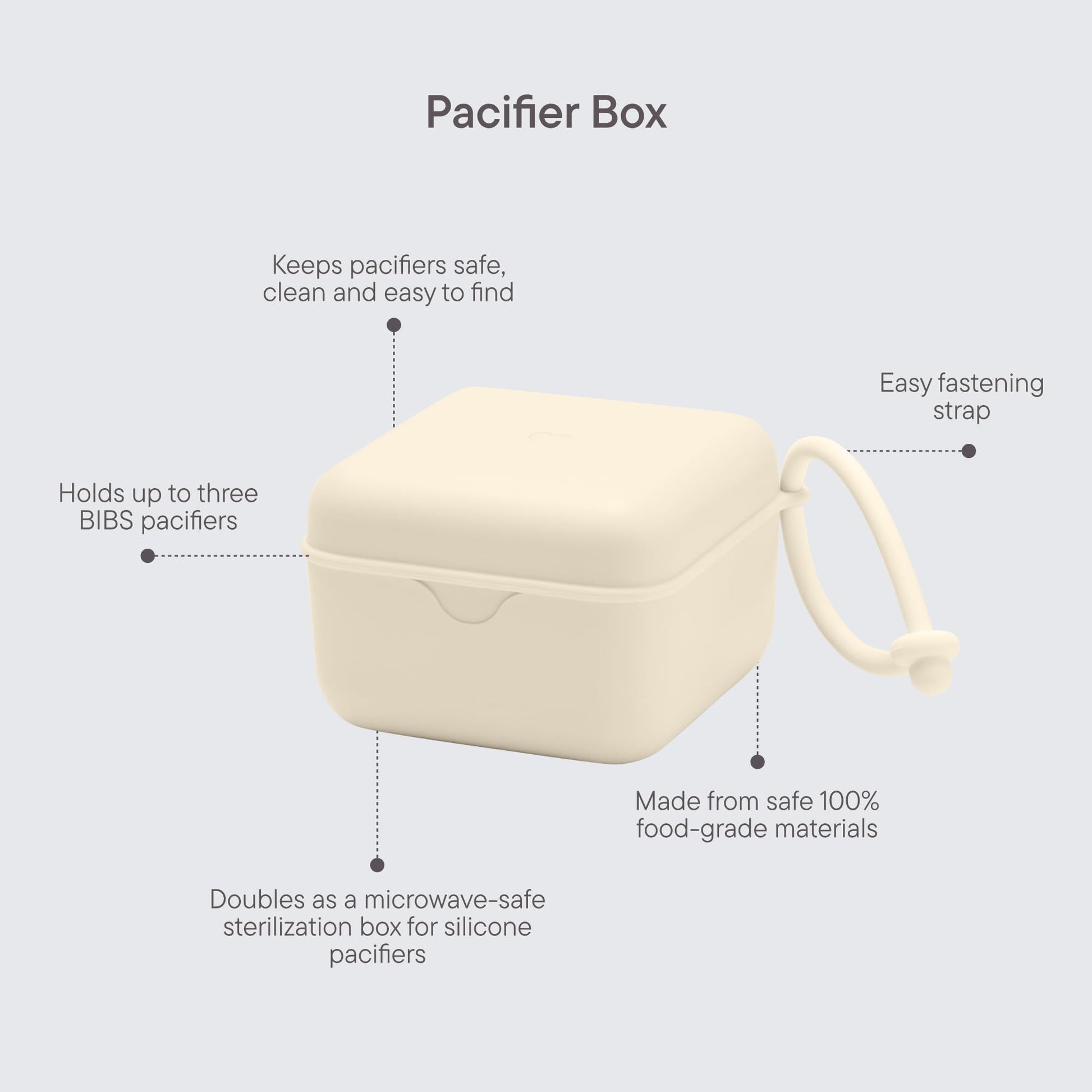 BIBS Pacifier Box, Petrol