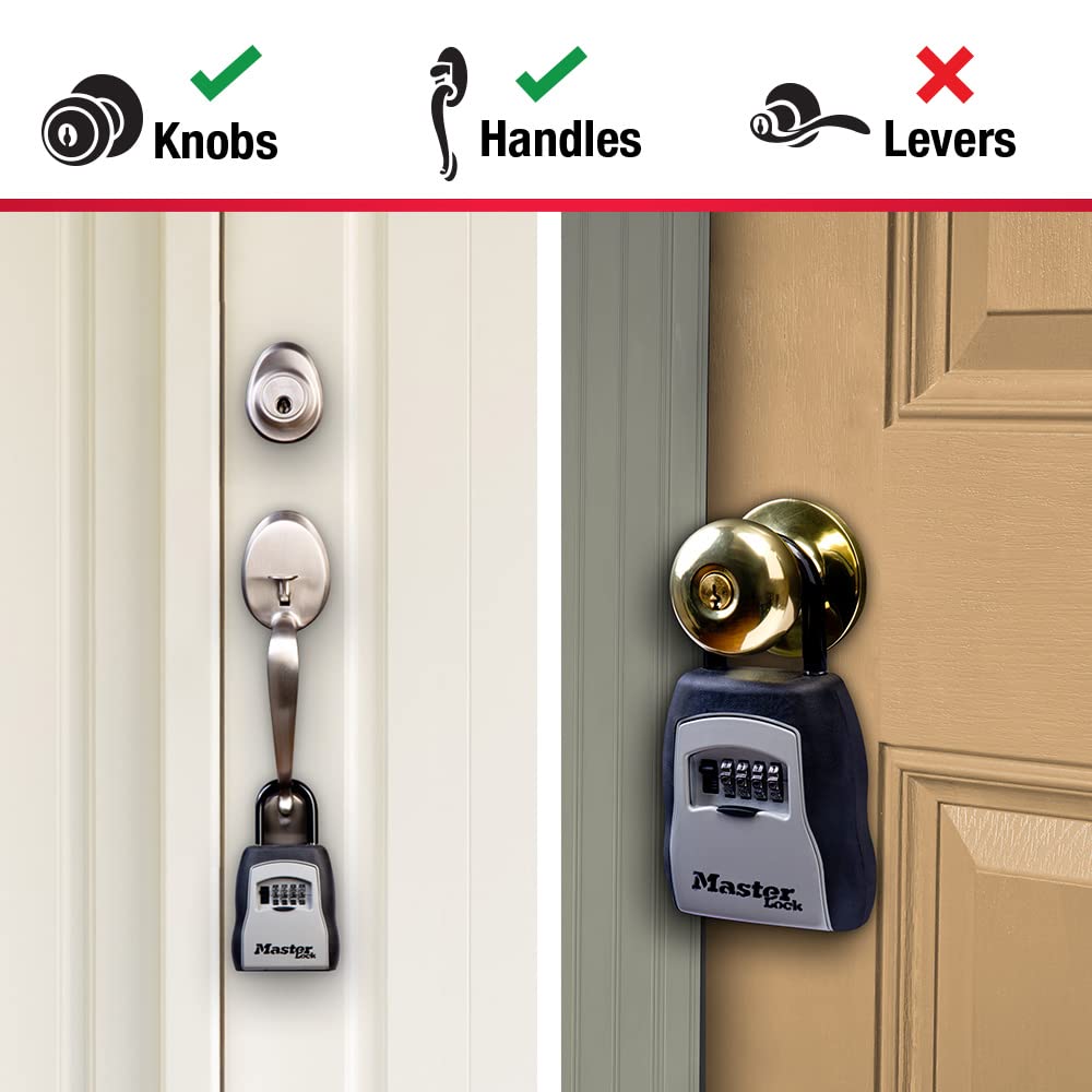 Caja de Bloqueo de Llave Master Lock Negro con Código para Agentes Inmobiliarios y Propietarios
