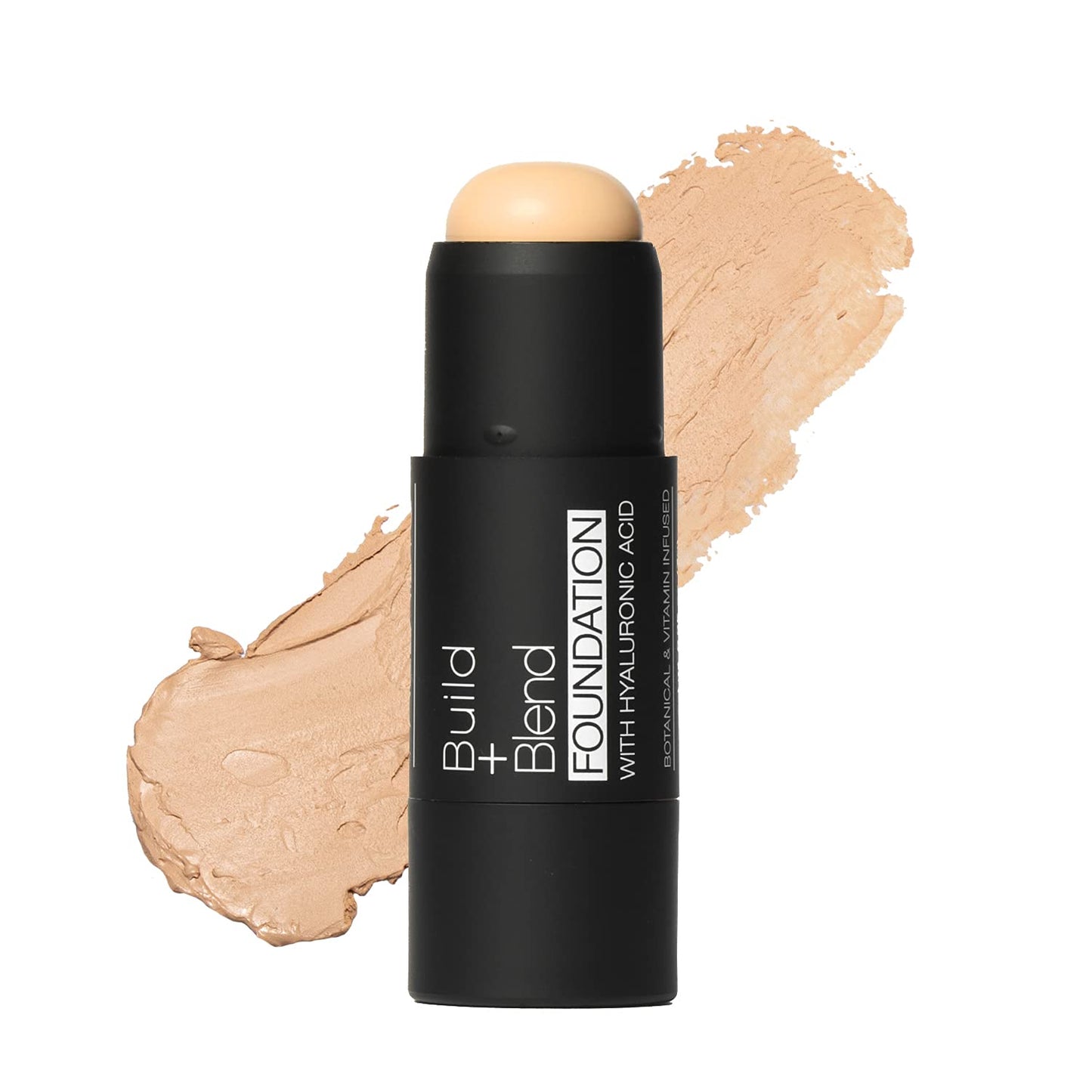 Palladio BUILD & BLEND - Barra de base de maquillaje de cobertura media para el rostro, fórmula cremosa ultra mezclable para un acabado natural sin brillo, 0.25 onzas, Natural Ivory