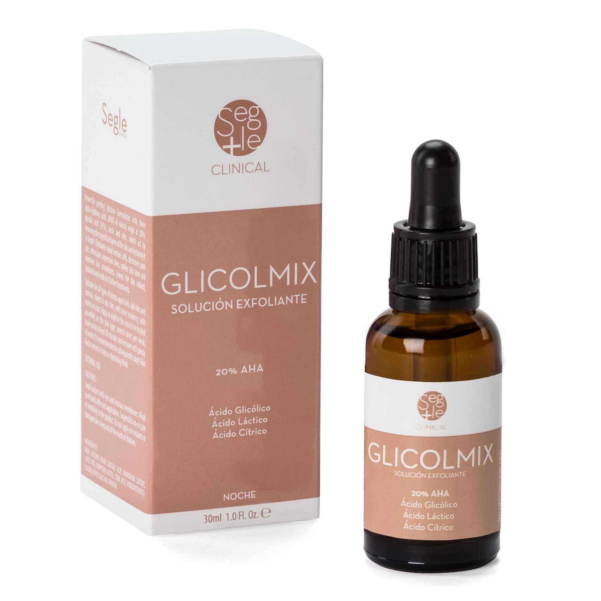 Segle Clinical | Sérum Glicolmix | Exfoliante | Para Pieles Con Manchas Superficiales | Producto Vegano | 30ml (Small)