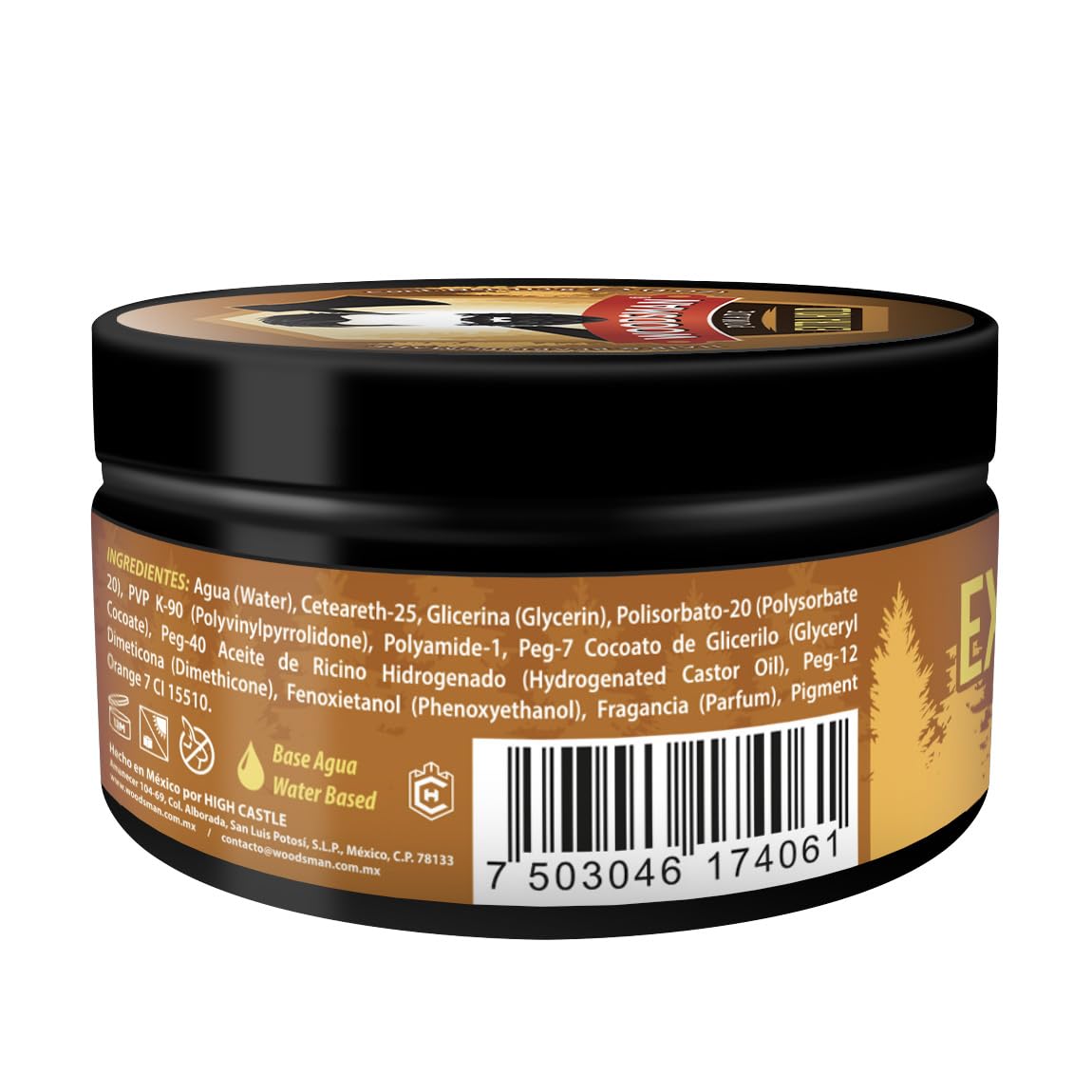 Woodsman - Pomada para Cabello y Barba Extra Firme 113g. (4oz.)