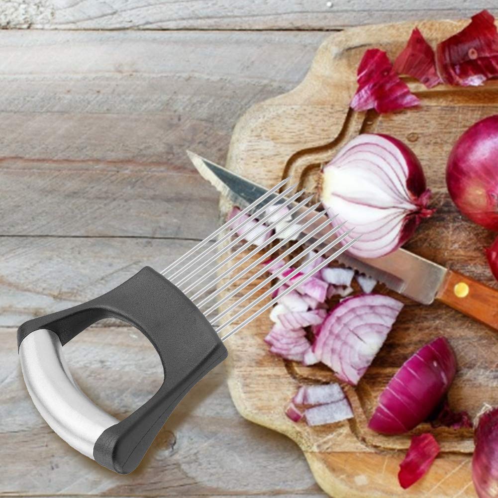 Cortadora de Cebolla y Carne de Acero Inoxidable con 10 Puntas para Cocina