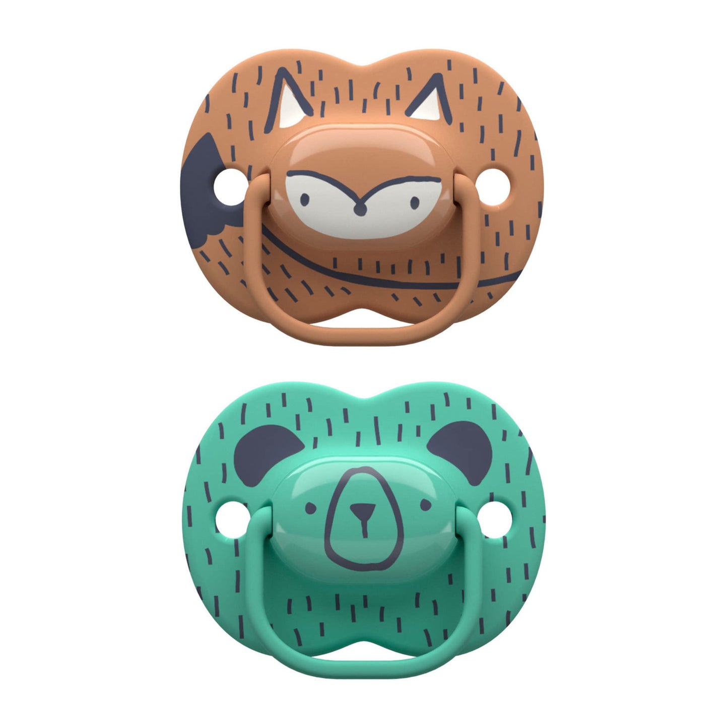 Chupetes Tommee Tippee Moda Woodland Friends diseño simétrico 18-36 m sin BPA