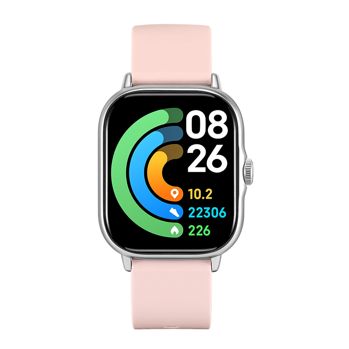 Smartwatch STF Rosa Protección contra Salpicaduras y Polvo con Modo Deportivo y Notificaciones